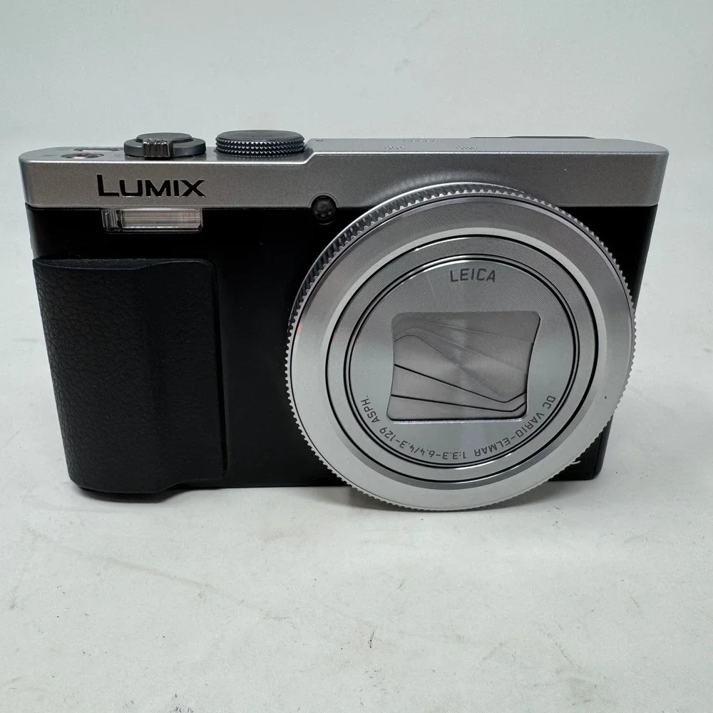 Panasonic Lumix DMC-ZS50 Digital Camera Leica 30x Zoom Silver Black 32GB SD Card